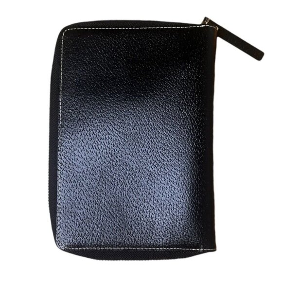 Kate Spade New York Black Leather Zip-Around Planner Organizer – 6-Ring Agenda - Picture 3 of 6